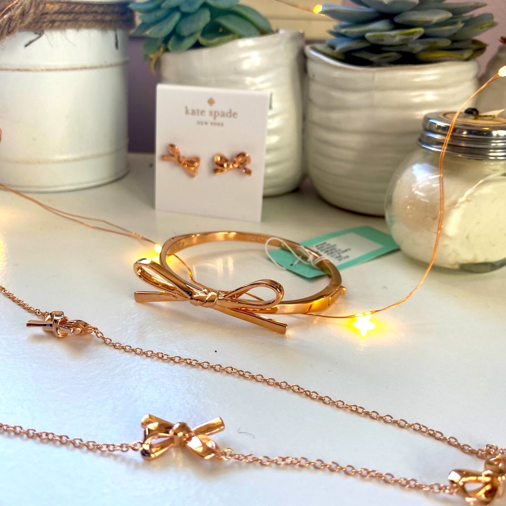 BRAND NEW Kate Spade Gold Bow Jewelry Collection